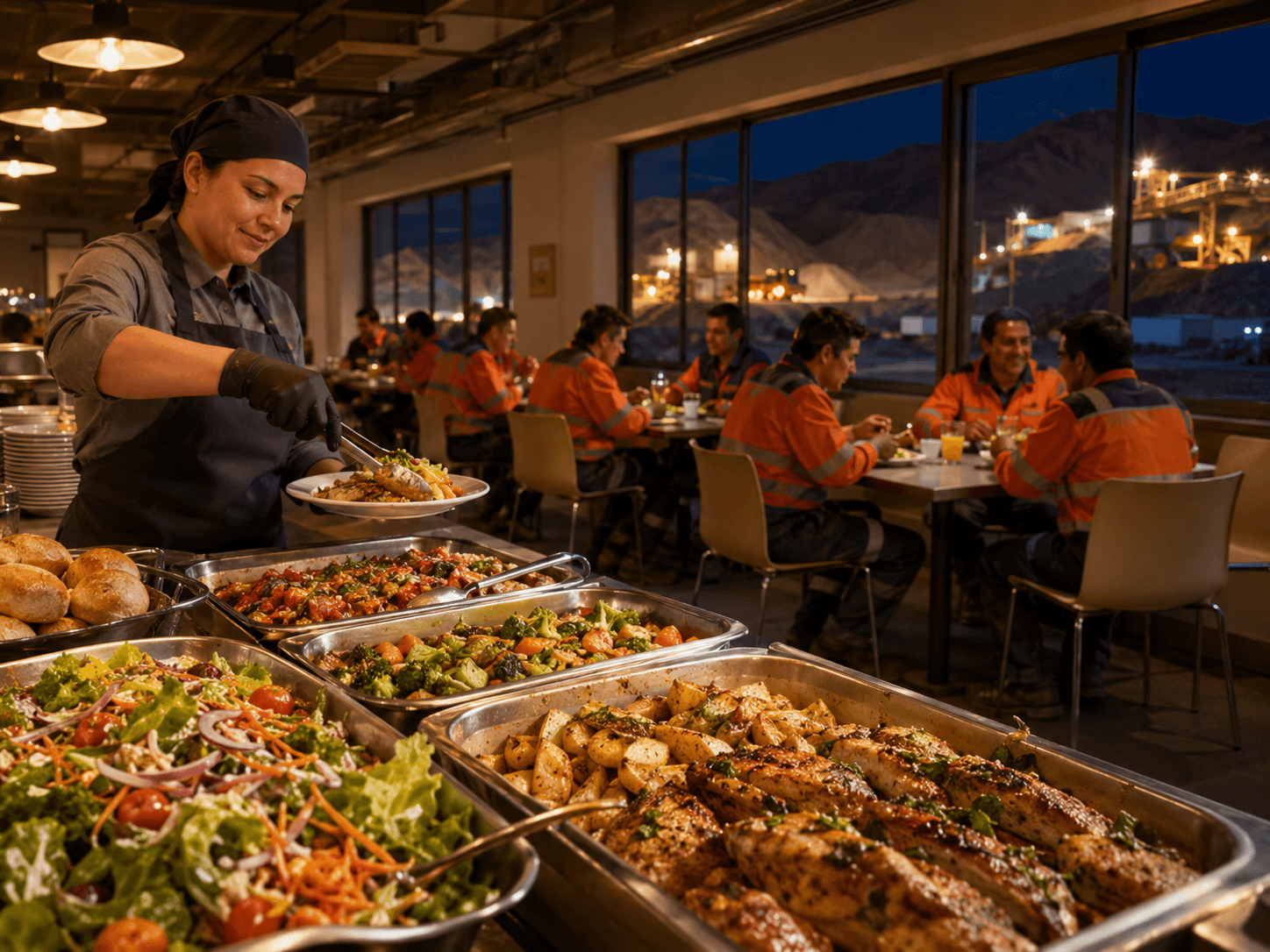 Cena preparada por HFOOD para turno noche